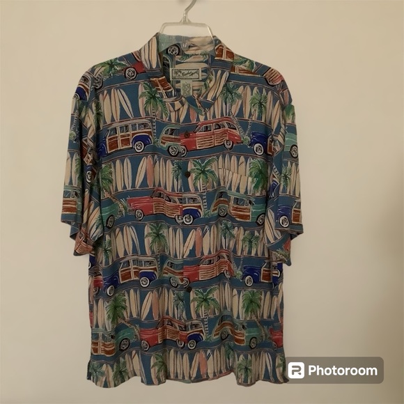 Beck Sport Hawaiian Shirt Men’s Large Button Up Surfboard Station wagon Cars - Picture 16 of 16